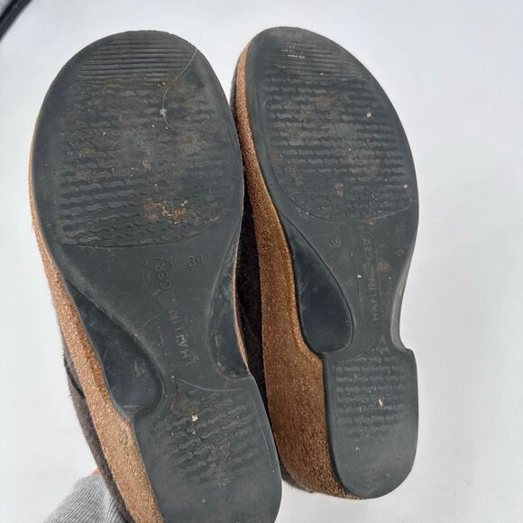 HAFLINGER Unisex Brown Clogs Size 39, US Size 8 Wool Mule - Picture 5 of 7